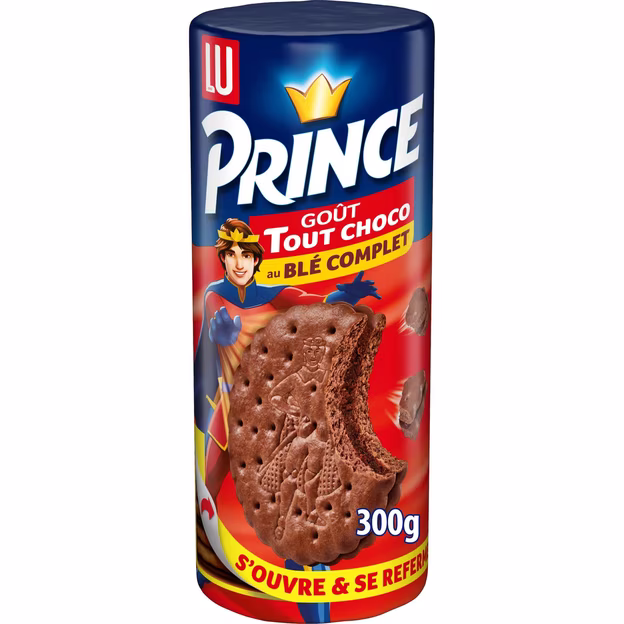 Biscuits fourrés goût tout choco au blé complet ouverture facile
